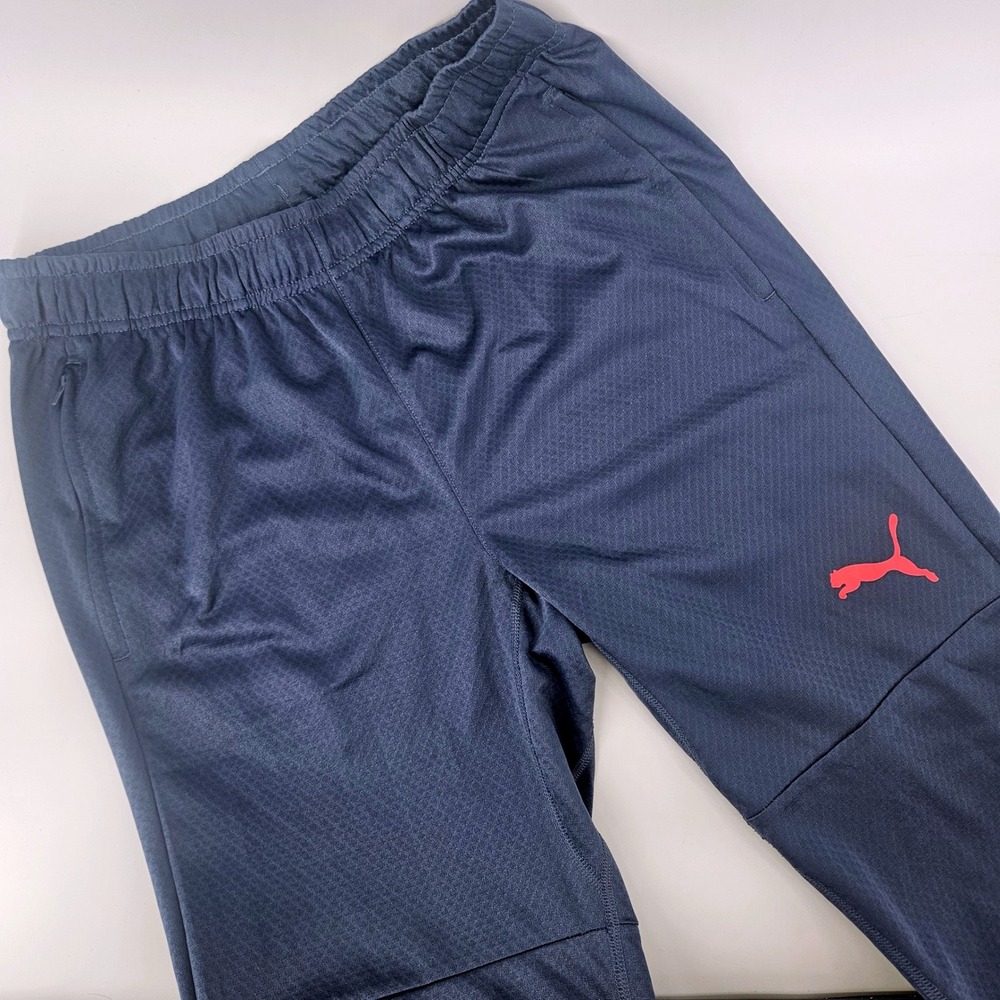 Puma Mens Medium Joggers DryCell Neon Accent Athletic Training Pants